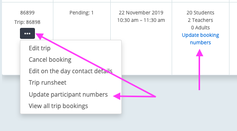 swaleside visits booking number